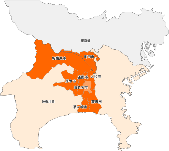 東京都神奈川県地図